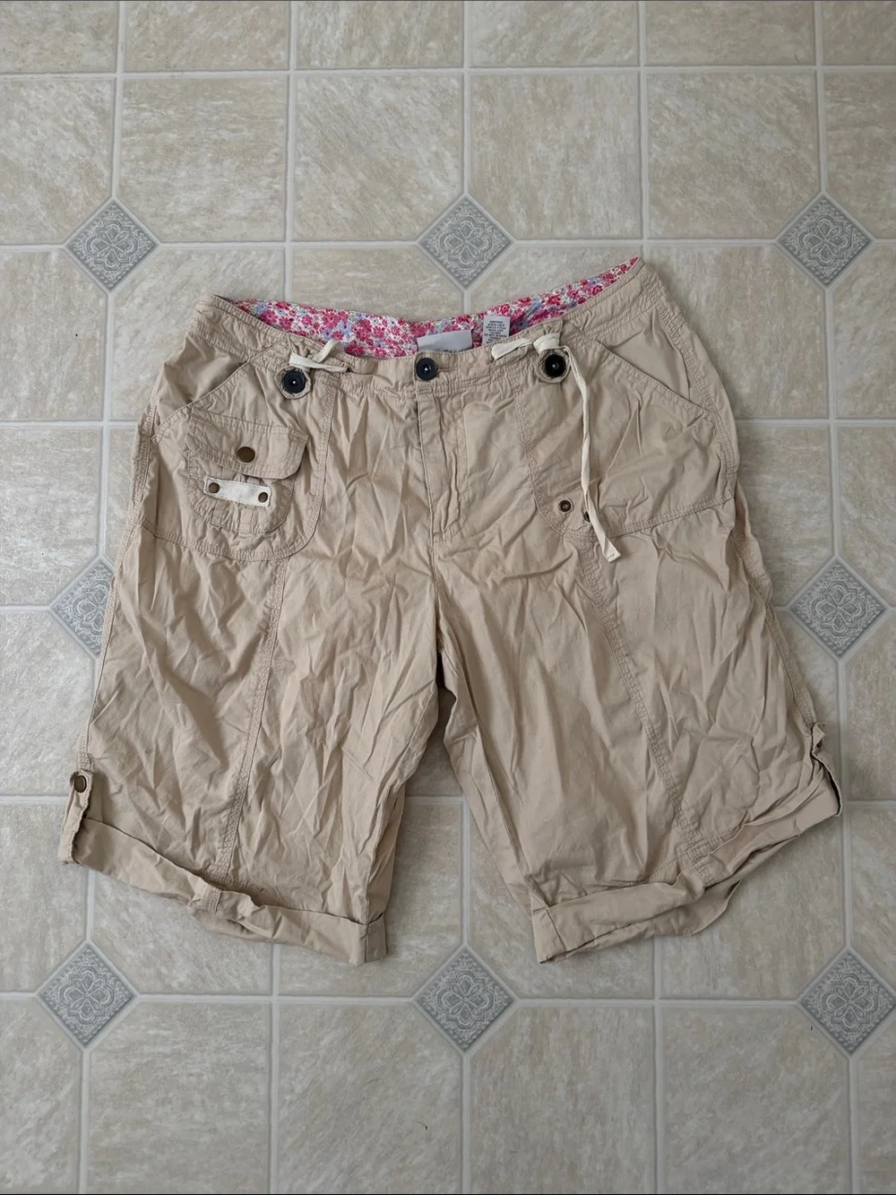 Kim Rogers Khaki Shorts